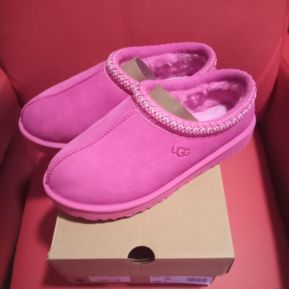 Carnation pink ugg Tasman slippers